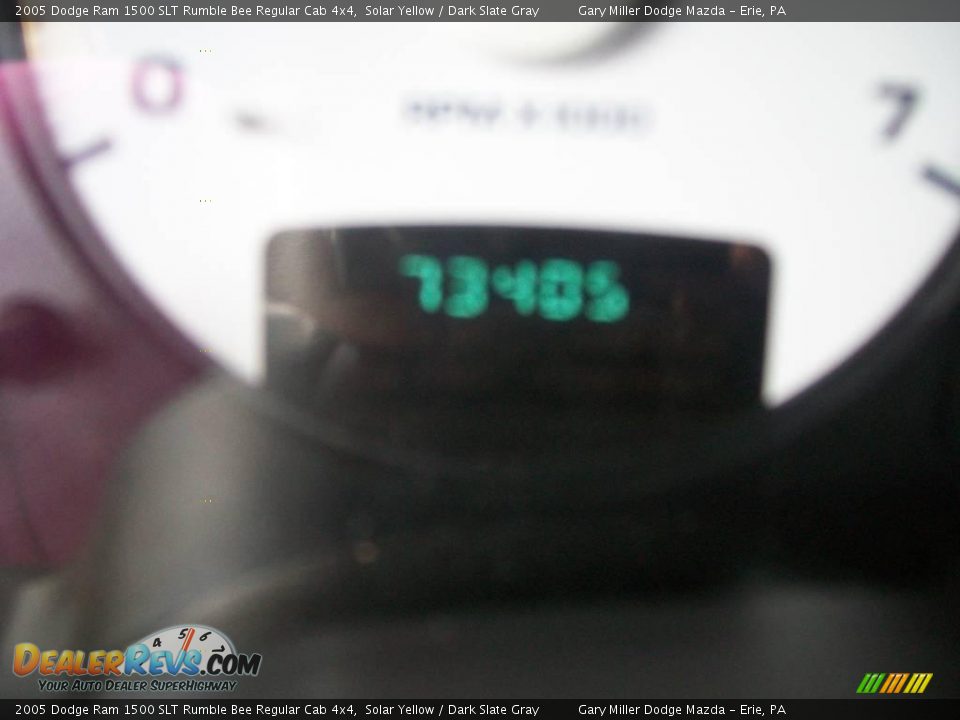 2005 Dodge Ram 1500 SLT Rumble Bee Regular Cab 4x4 Solar Yellow / Dark Slate Gray Photo #15