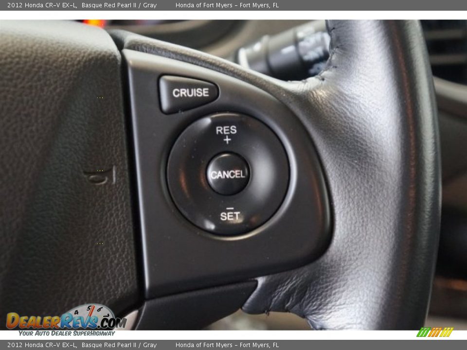 2012 Honda CR-V EX-L Basque Red Pearl II / Gray Photo #20