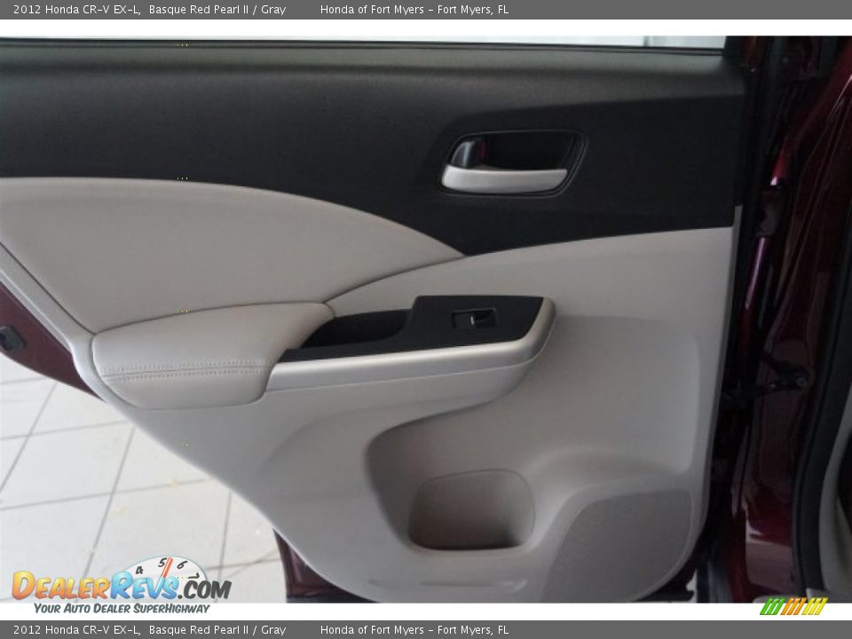 2012 Honda CR-V EX-L Basque Red Pearl II / Gray Photo #23