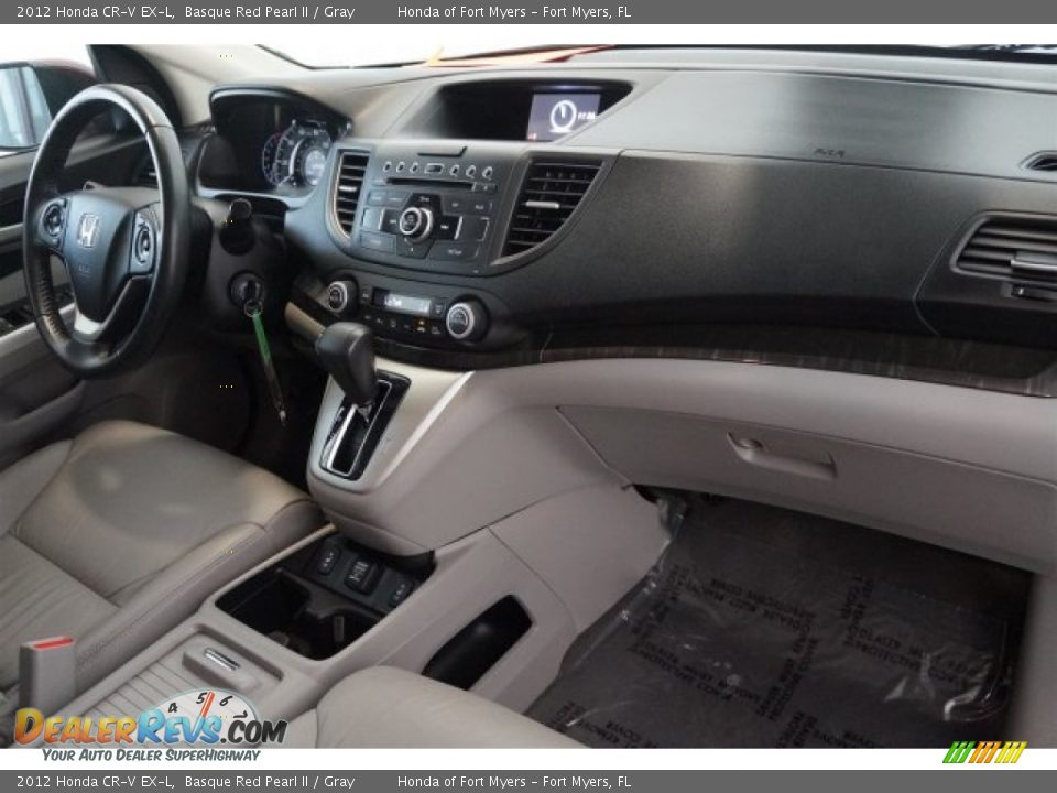 2012 Honda CR-V EX-L Basque Red Pearl II / Gray Photo #33