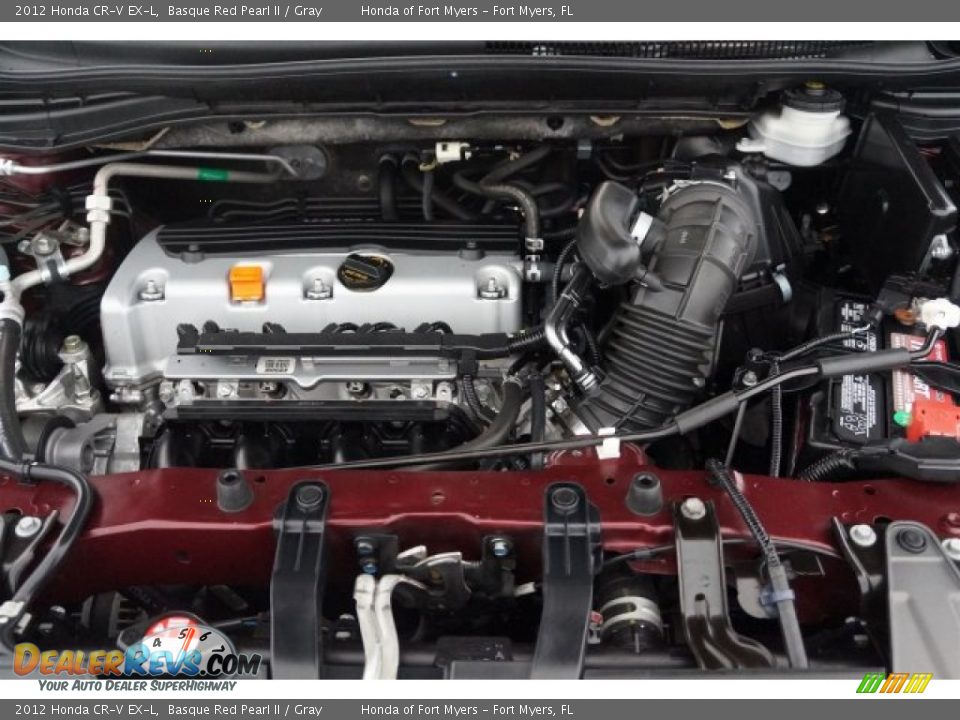 2012 Honda CR-V EX-L Basque Red Pearl II / Gray Photo #34