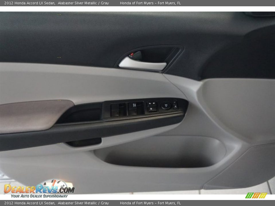 2012 Honda Accord LX Sedan Alabaster Silver Metallic / Gray Photo #9