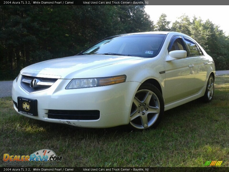 2004 Acura TL 3.2 White Diamond Pearl / Camel Photo #1