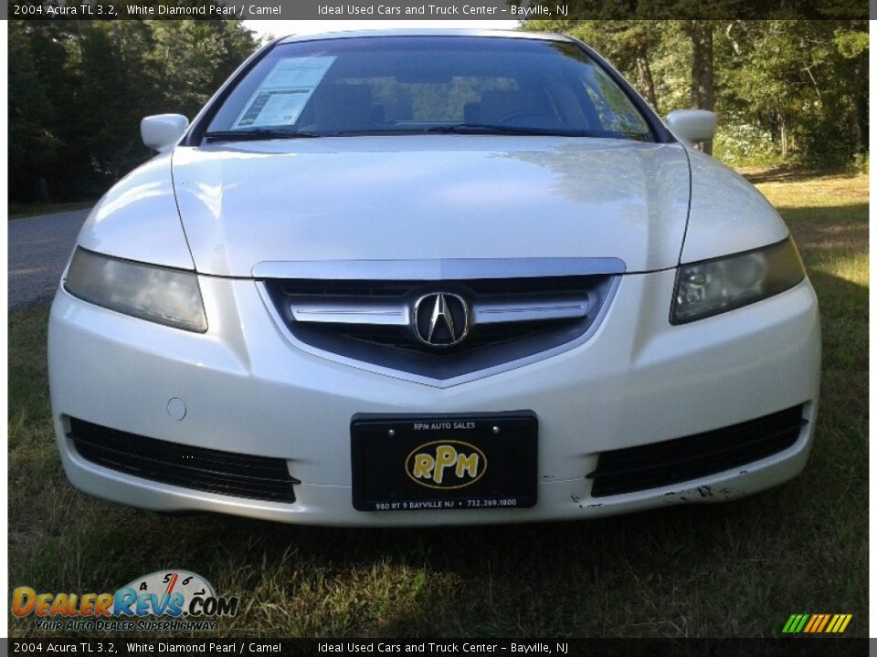 2004 Acura TL 3.2 White Diamond Pearl / Camel Photo #2