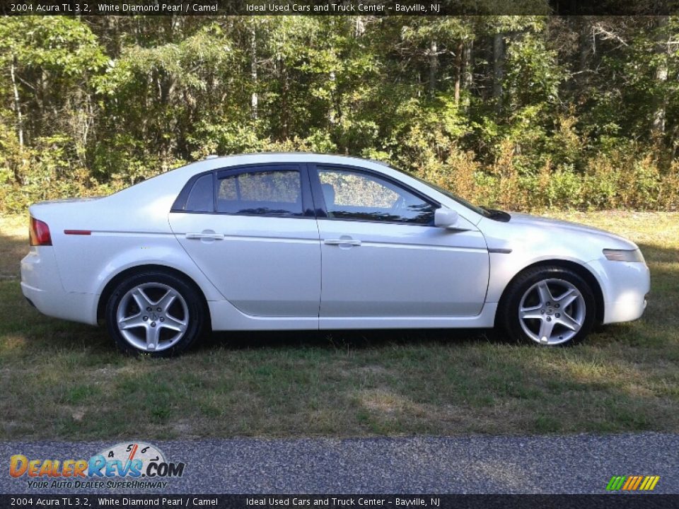 2004 Acura TL 3.2 White Diamond Pearl / Camel Photo #4