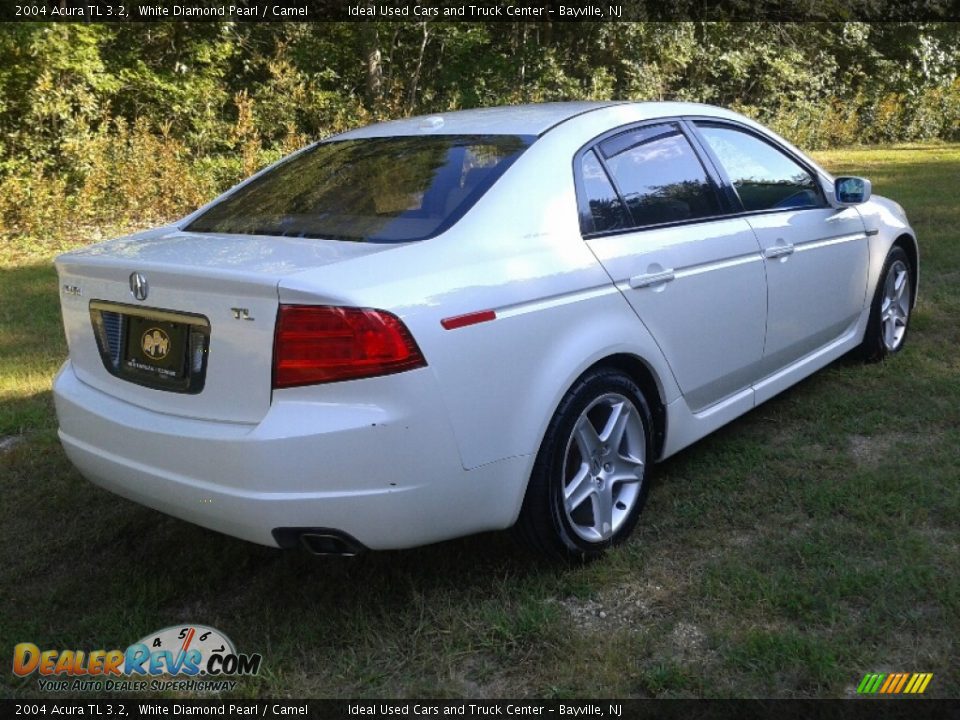 2004 Acura TL 3.2 White Diamond Pearl / Camel Photo #5