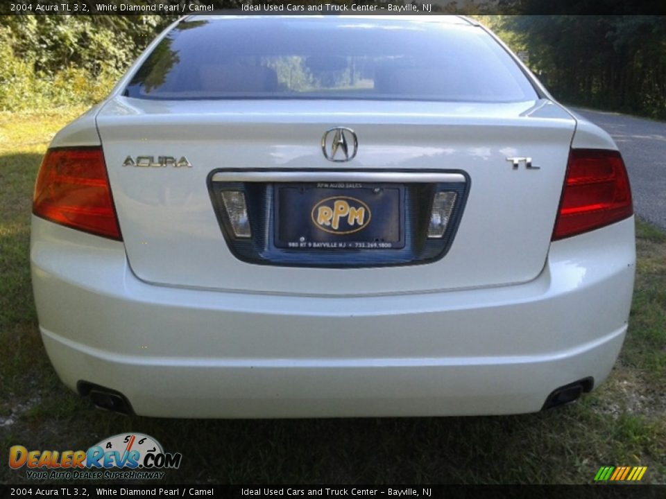2004 Acura TL 3.2 White Diamond Pearl / Camel Photo #6