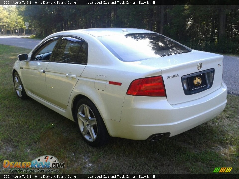2004 Acura TL 3.2 White Diamond Pearl / Camel Photo #7