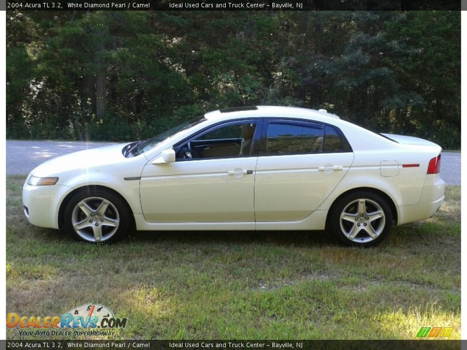2004 Acura TL 3.2 White Diamond Pearl / Camel Photo #8