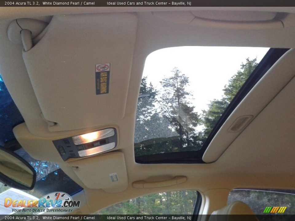 2004 Acura TL 3.2 White Diamond Pearl / Camel Photo #19
