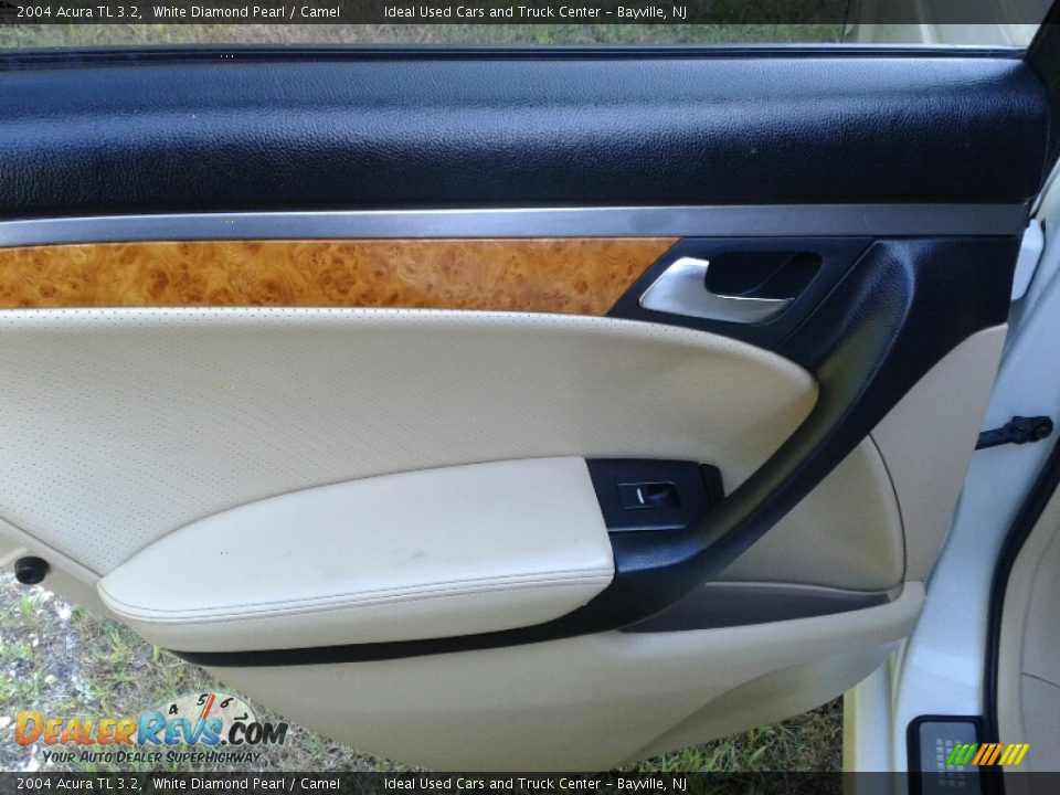 2004 Acura TL 3.2 White Diamond Pearl / Camel Photo #20
