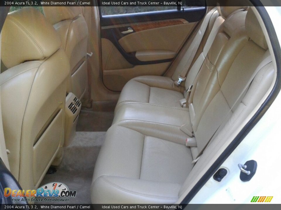 2004 Acura TL 3.2 White Diamond Pearl / Camel Photo #21