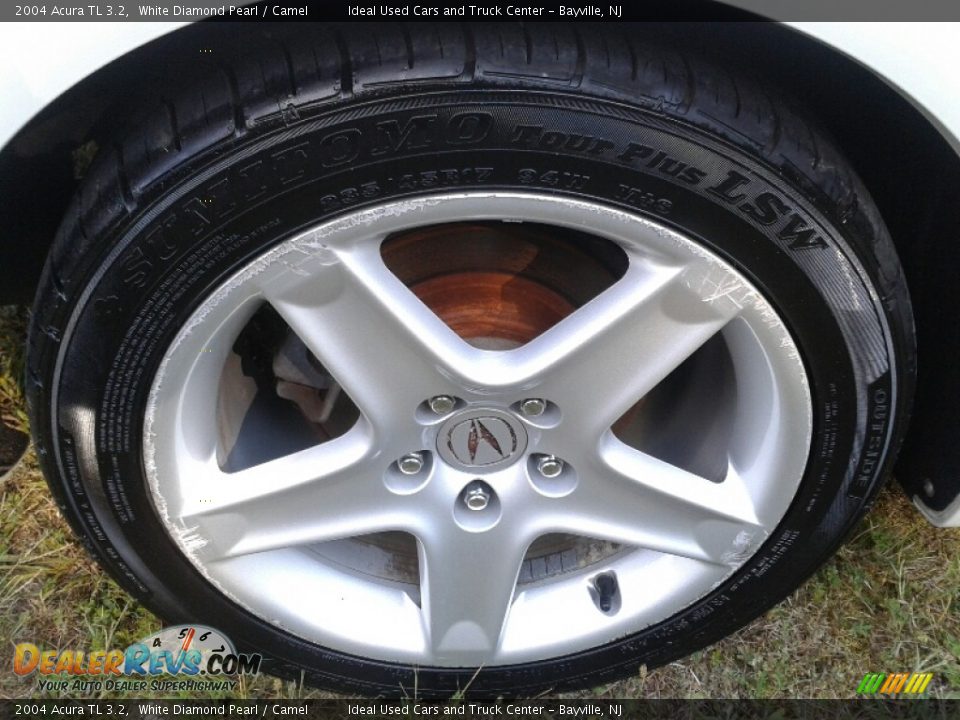 2004 Acura TL 3.2 White Diamond Pearl / Camel Photo #30
