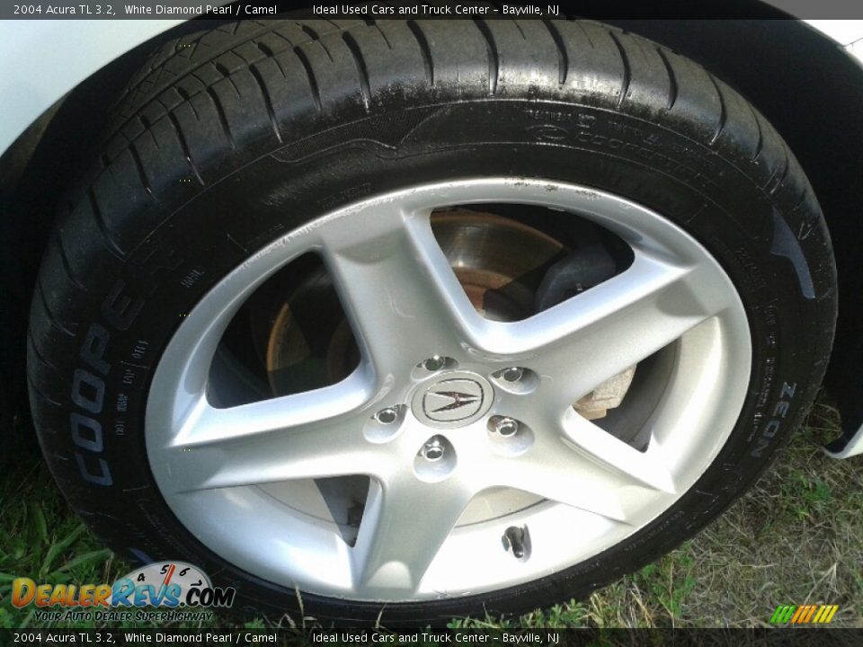 2004 Acura TL 3.2 White Diamond Pearl / Camel Photo #31