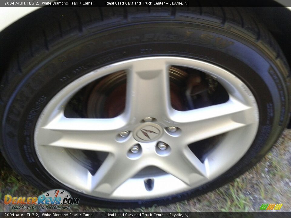 2004 Acura TL 3.2 White Diamond Pearl / Camel Photo #33