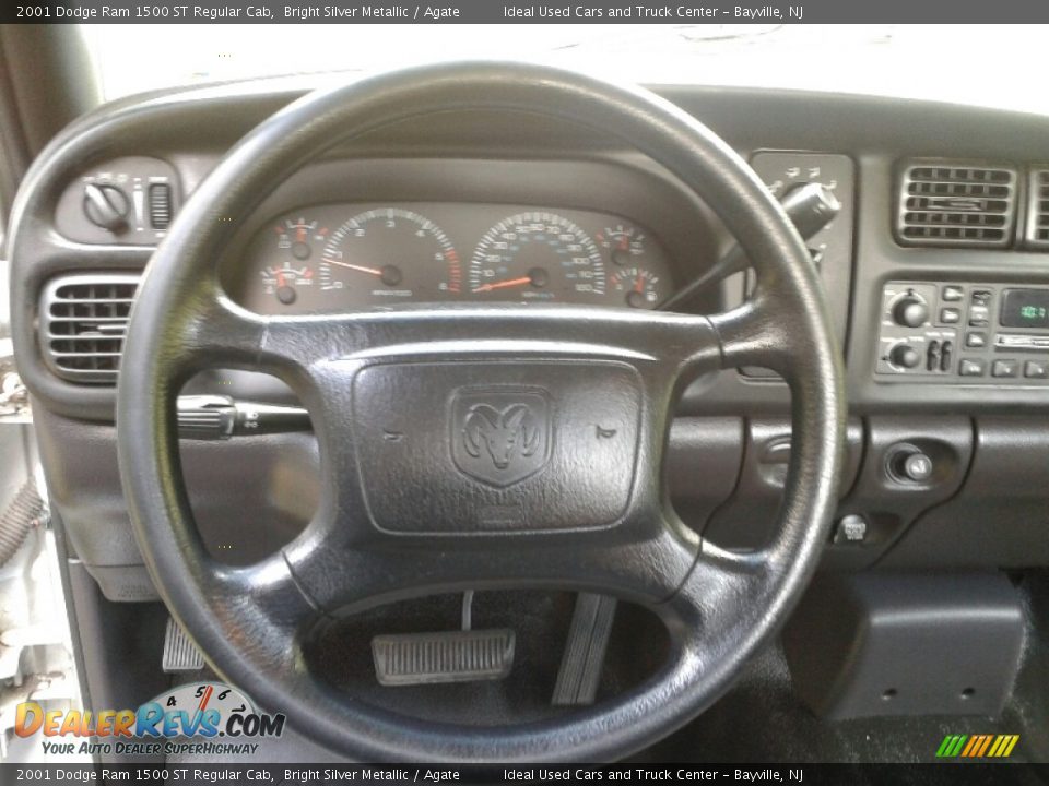 2001 Dodge Ram 1500 ST Regular Cab Bright Silver Metallic / Agate Photo #14