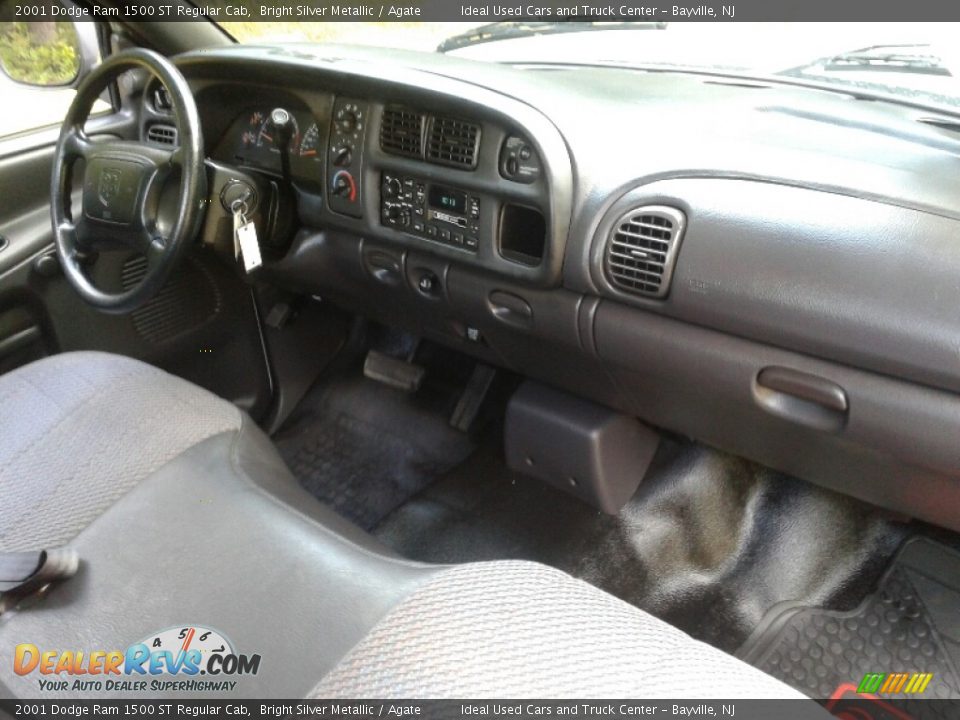 2001 Dodge Ram 1500 ST Regular Cab Bright Silver Metallic / Agate Photo #21
