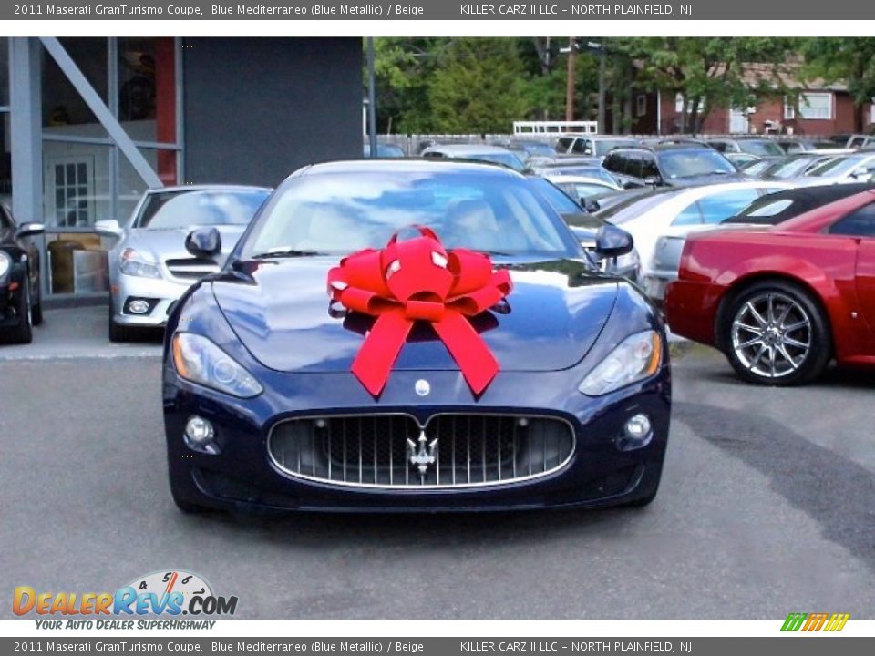 2011 Maserati GranTurismo Coupe Blue Mediterraneo (Blue Metallic) / Beige Photo #2