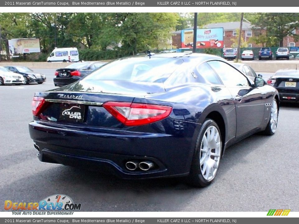 2011 Maserati GranTurismo Coupe Blue Mediterraneo (Blue Metallic) / Beige Photo #7