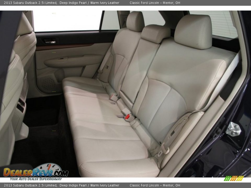 2013 Subaru Outback 2.5i Limited Deep Indigo Pearl / Warm Ivory Leather Photo #15