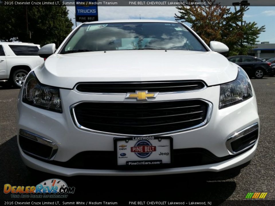 2016 Chevrolet Cruze Limited LT Summit White / Medium Titanium Photo #2