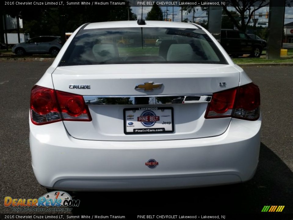 2016 Chevrolet Cruze Limited LT Summit White / Medium Titanium Photo #5