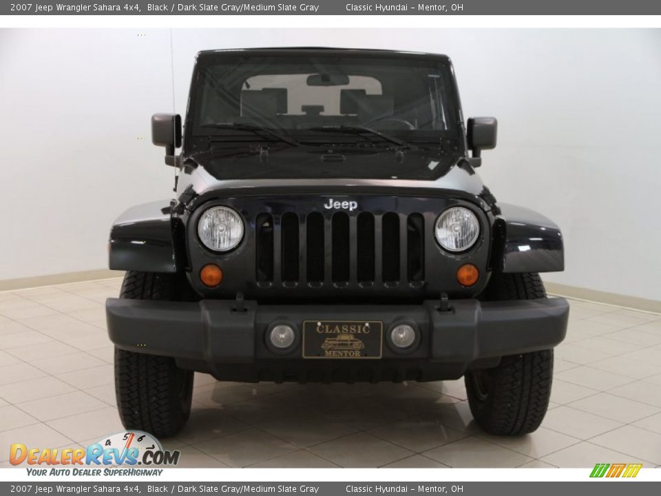 2007 Jeep Wrangler Sahara 4x4 Black / Dark Slate Gray/Medium Slate Gray Photo #2
