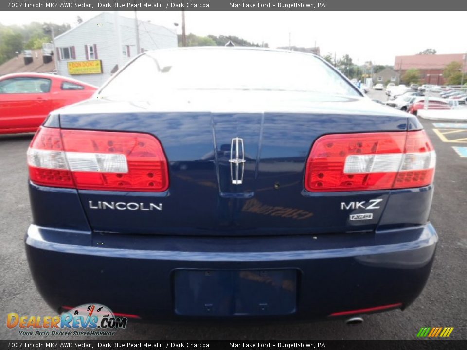 2007 Lincoln MKZ AWD Sedan Dark Blue Pearl Metallic / Dark Charcoal Photo #7