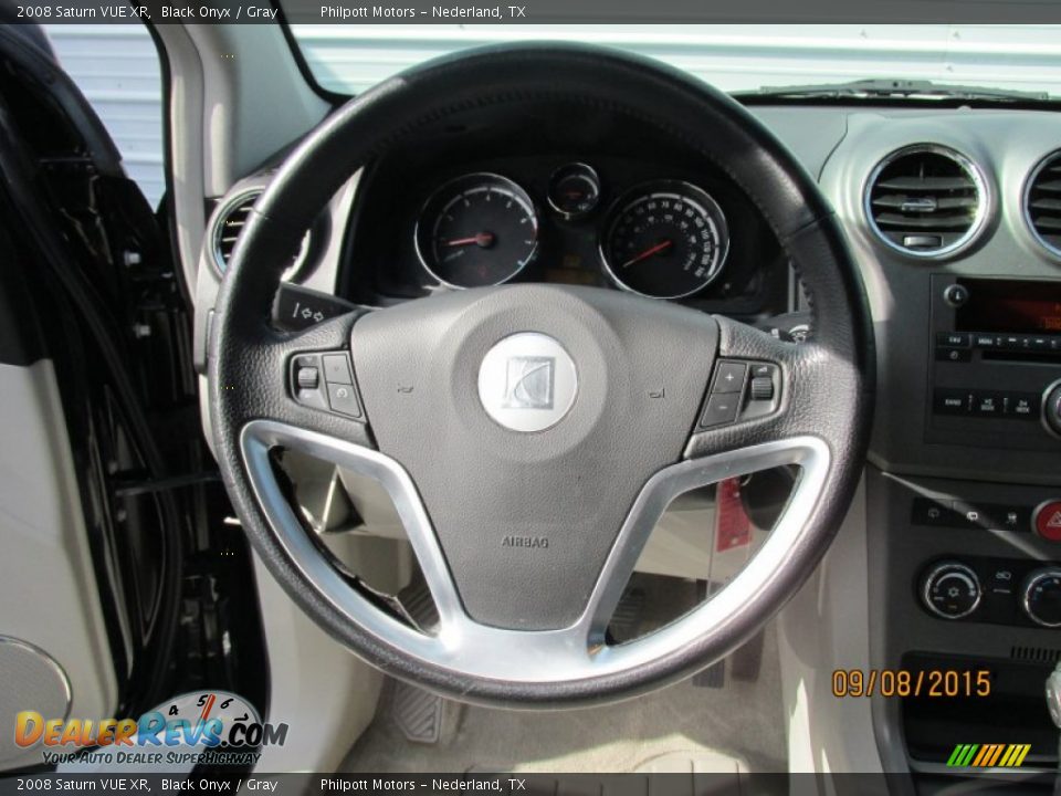 2008 Saturn VUE XR Black Onyx / Gray Photo #36