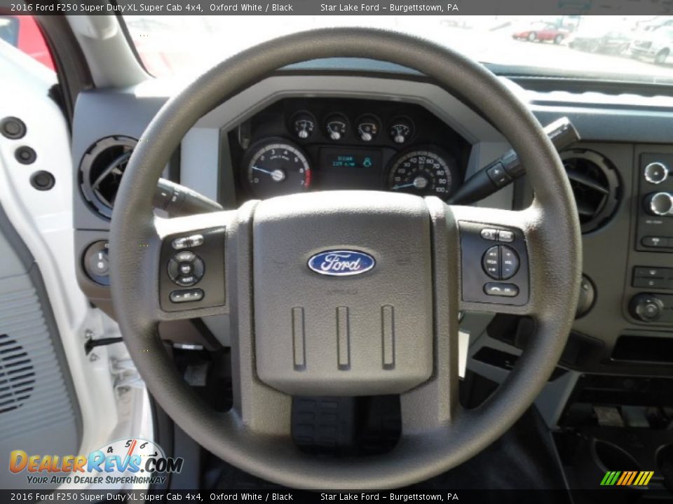 2016 Ford F250 Super Duty XL Super Cab 4x4 Oxford White / Black Photo #16