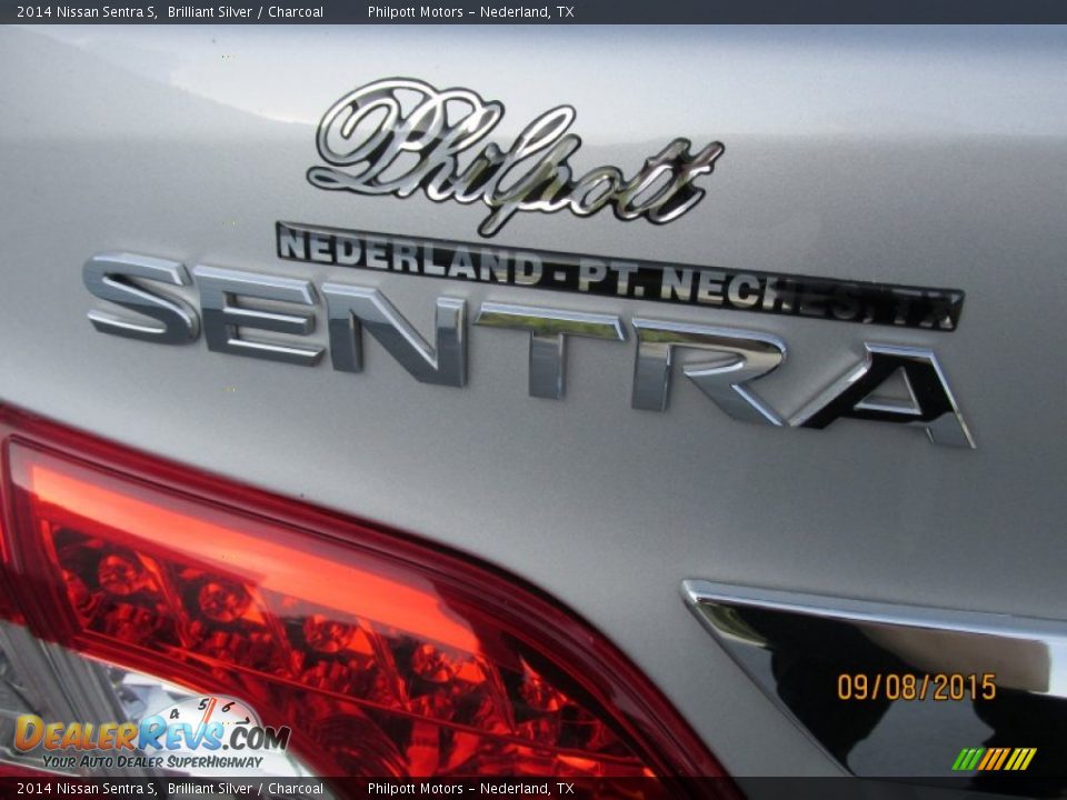 2014 Nissan Sentra S Brilliant Silver / Charcoal Photo #14