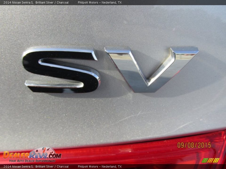 2014 Nissan Sentra S Brilliant Silver / Charcoal Photo #15