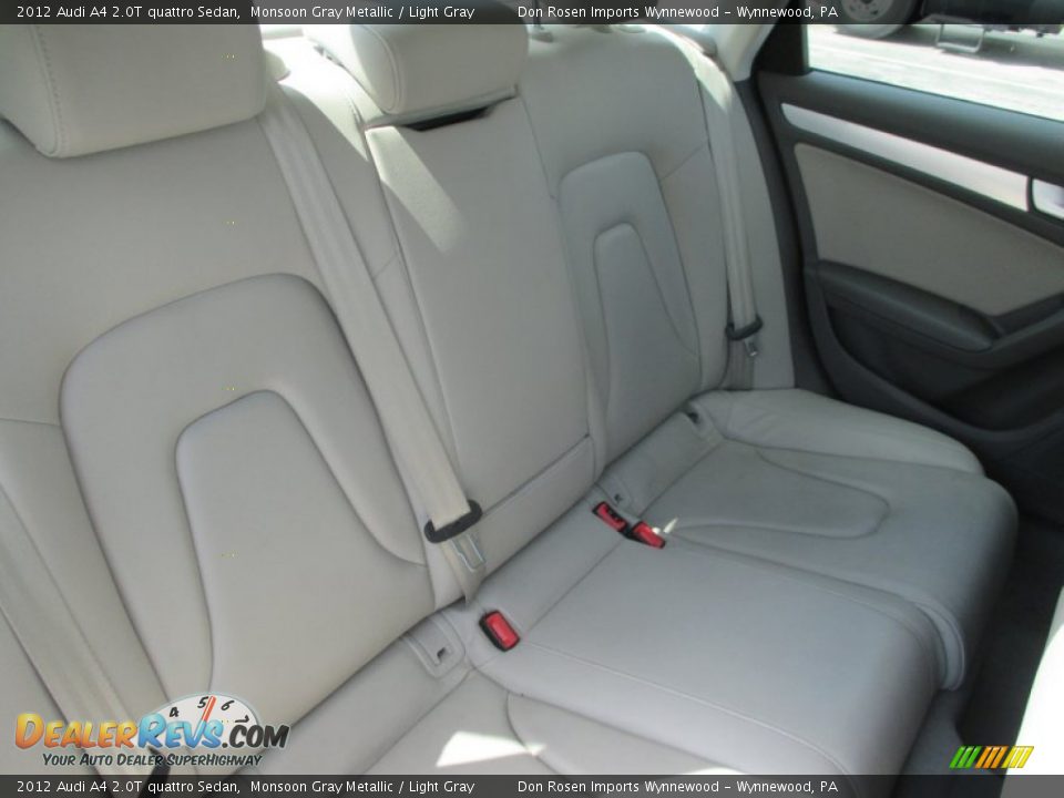 2012 Audi A4 2.0T quattro Sedan Monsoon Gray Metallic / Light Gray Photo #14