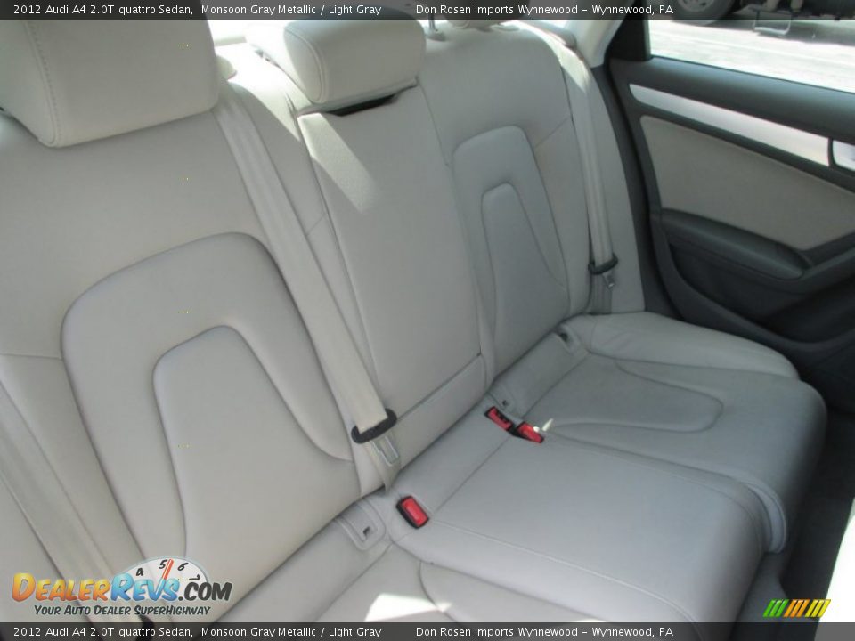 2012 Audi A4 2.0T quattro Sedan Monsoon Gray Metallic / Light Gray Photo #15