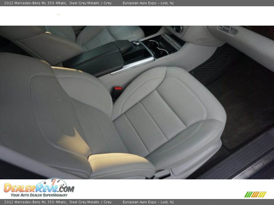 2012 Mercedes-Benz ML 350 4Matic Steel Grey Metallic / Grey Photo #15