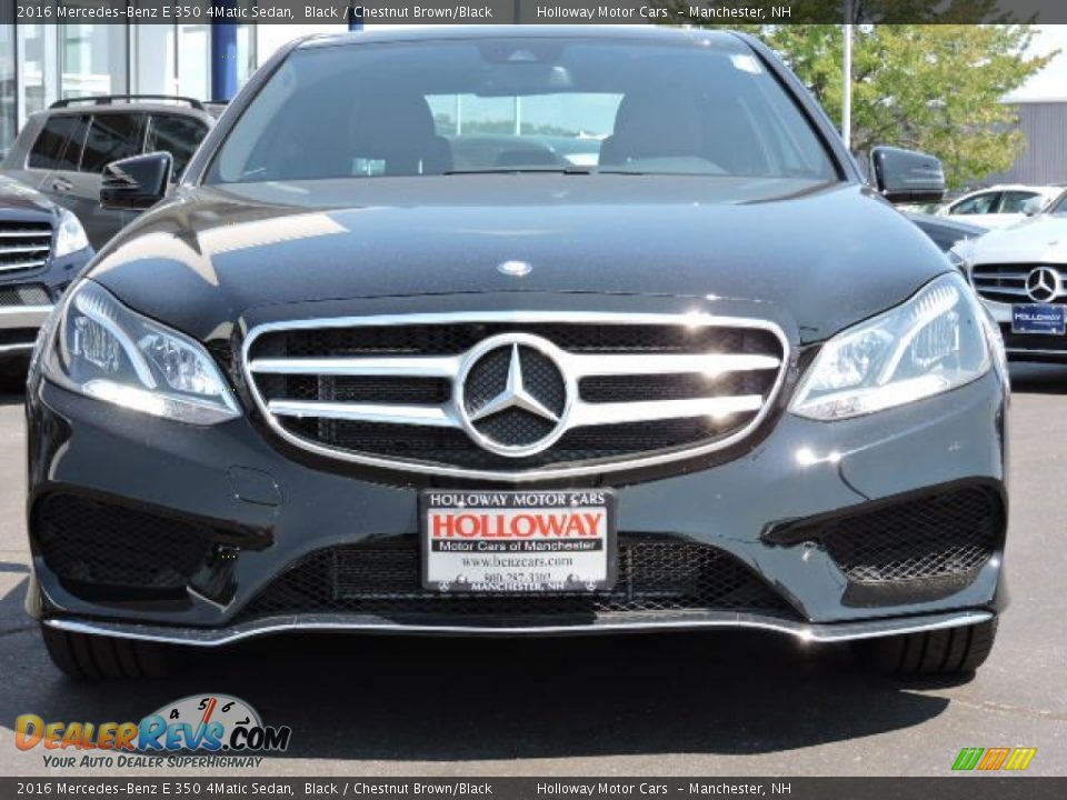 2016 Mercedes-Benz E 350 4Matic Sedan Black / Chestnut Brown/Black Photo #2