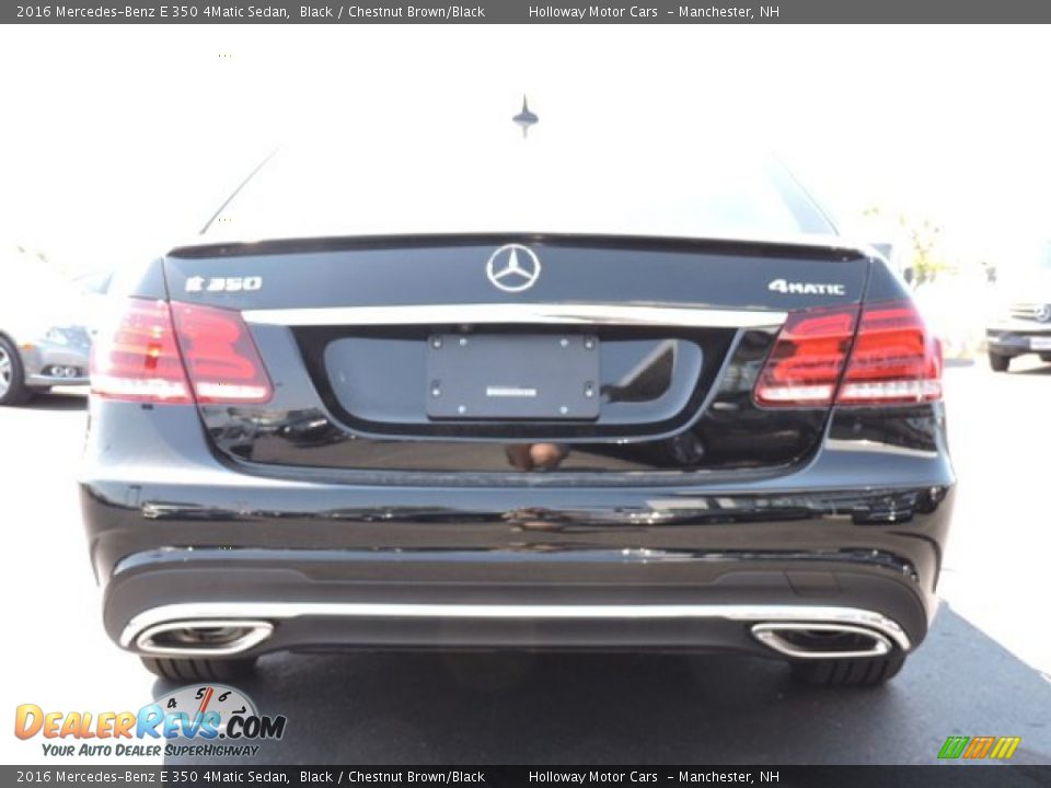 2016 Mercedes-Benz E 350 4Matic Sedan Black / Chestnut Brown/Black Photo #4