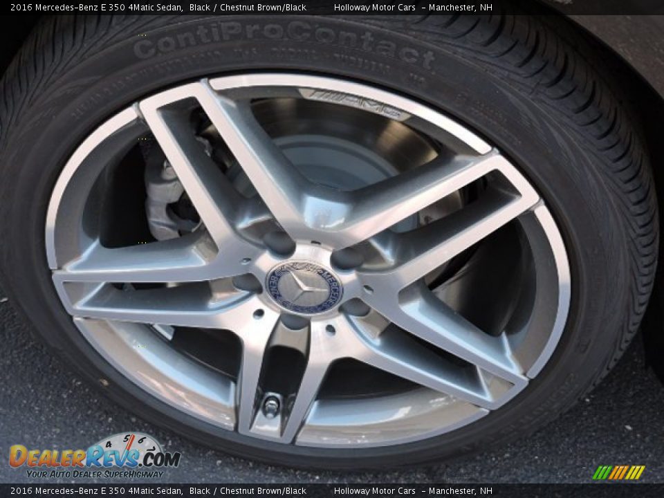 2016 Mercedes-Benz E 350 4Matic Sedan Black / Chestnut Brown/Black Photo #5