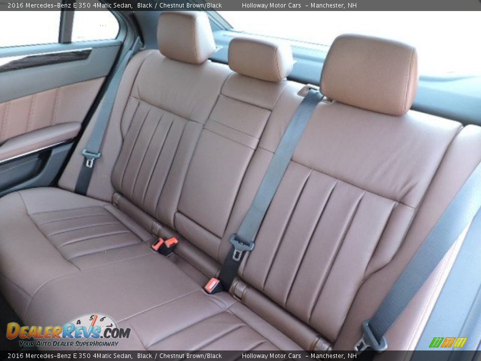 Rear Seat of 2016 Mercedes-Benz E 350 4Matic Sedan Photo #6