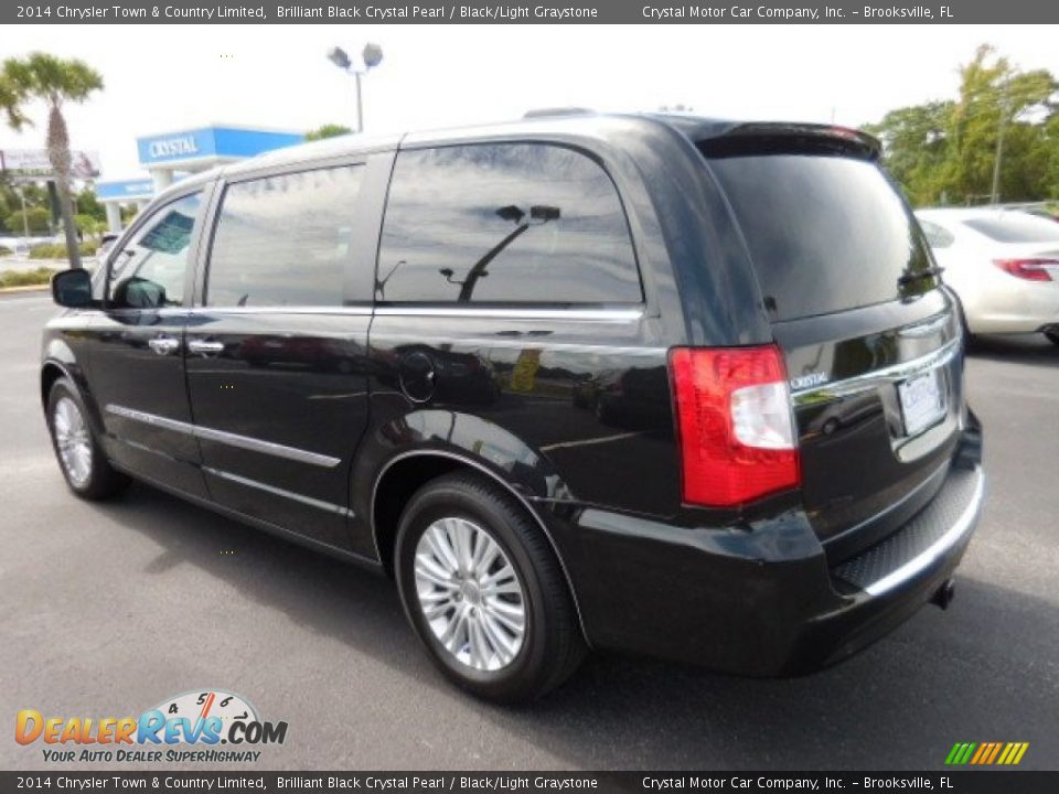 2014 Chrysler Town & Country Limited Brilliant Black Crystal Pearl / Black/Light Graystone Photo #3