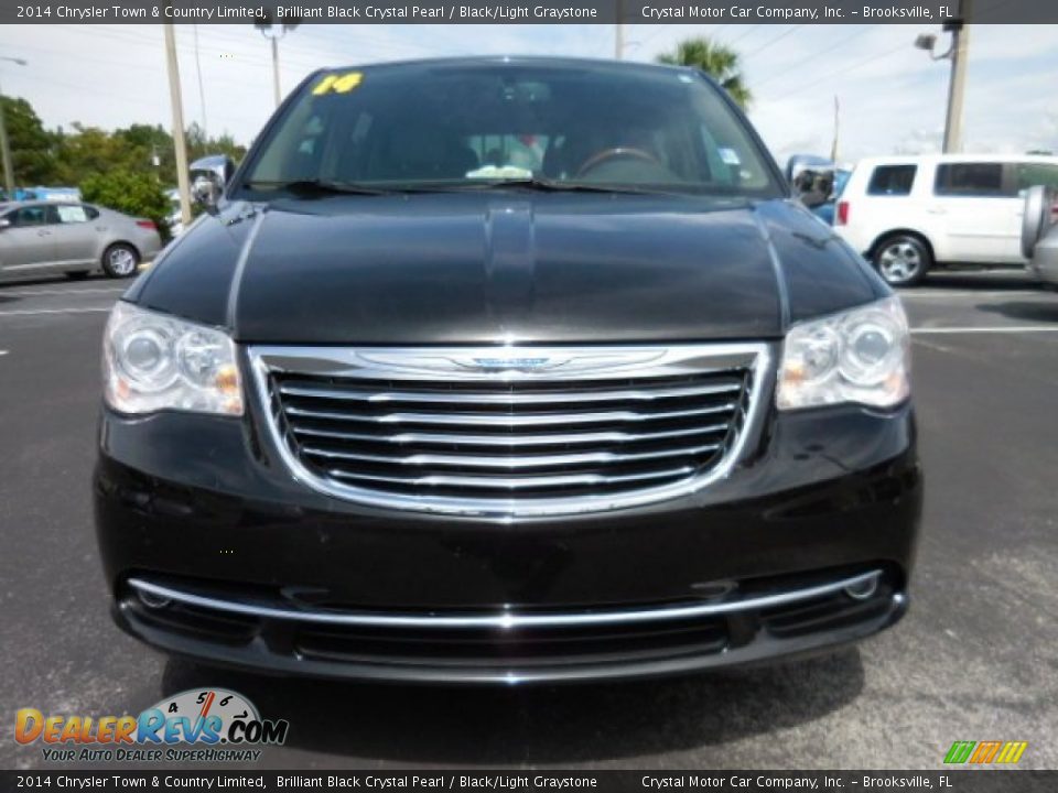 2014 Chrysler Town & Country Limited Brilliant Black Crystal Pearl / Black/Light Graystone Photo #16