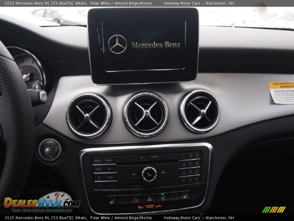 2015 Mercedes-Benz ML 250 BlueTEC 4Matic Polar White / Almond Beige/Mocha Photo #10