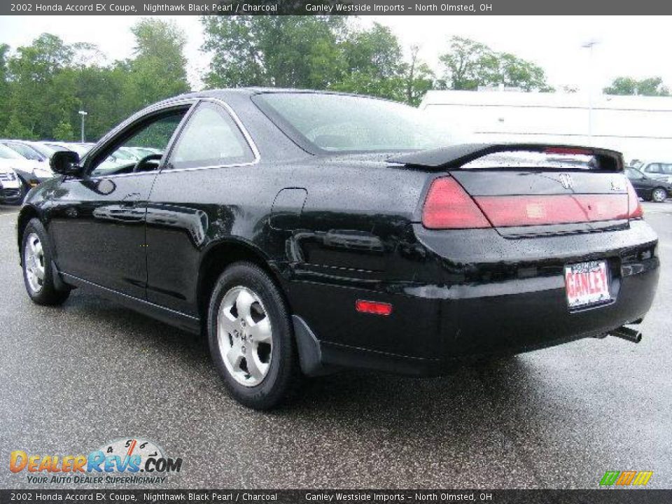 2002 Honda Accord EX Coupe Nighthawk Black Pearl / Charcoal Photo #3