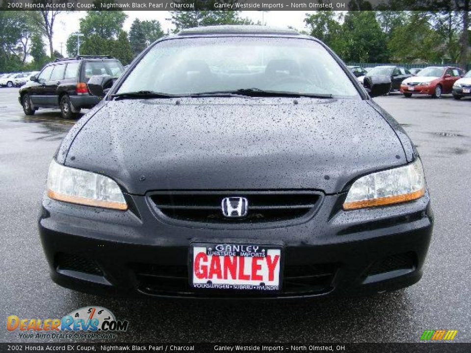 2002 Honda Accord EX Coupe Nighthawk Black Pearl / Charcoal Photo #8