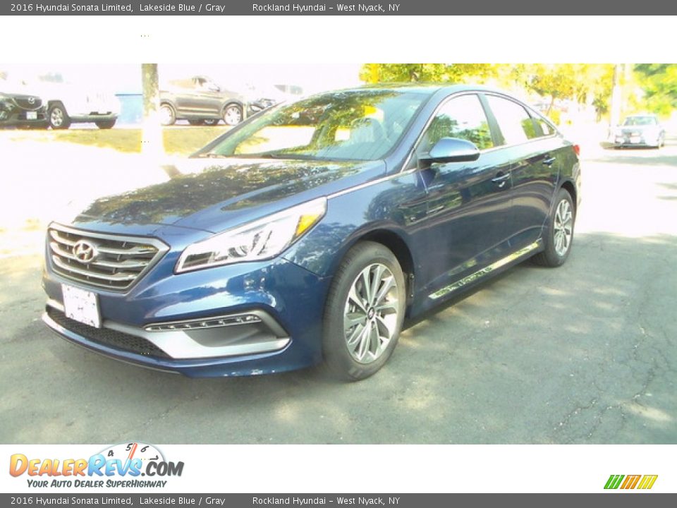 2016 Hyundai Sonata Limited Lakeside Blue / Gray Photo #1