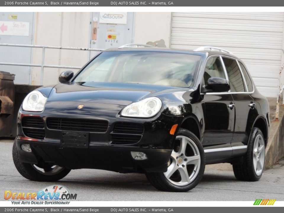 2006 Porsche Cayenne S Black / Havanna/Sand Beige Photo #1