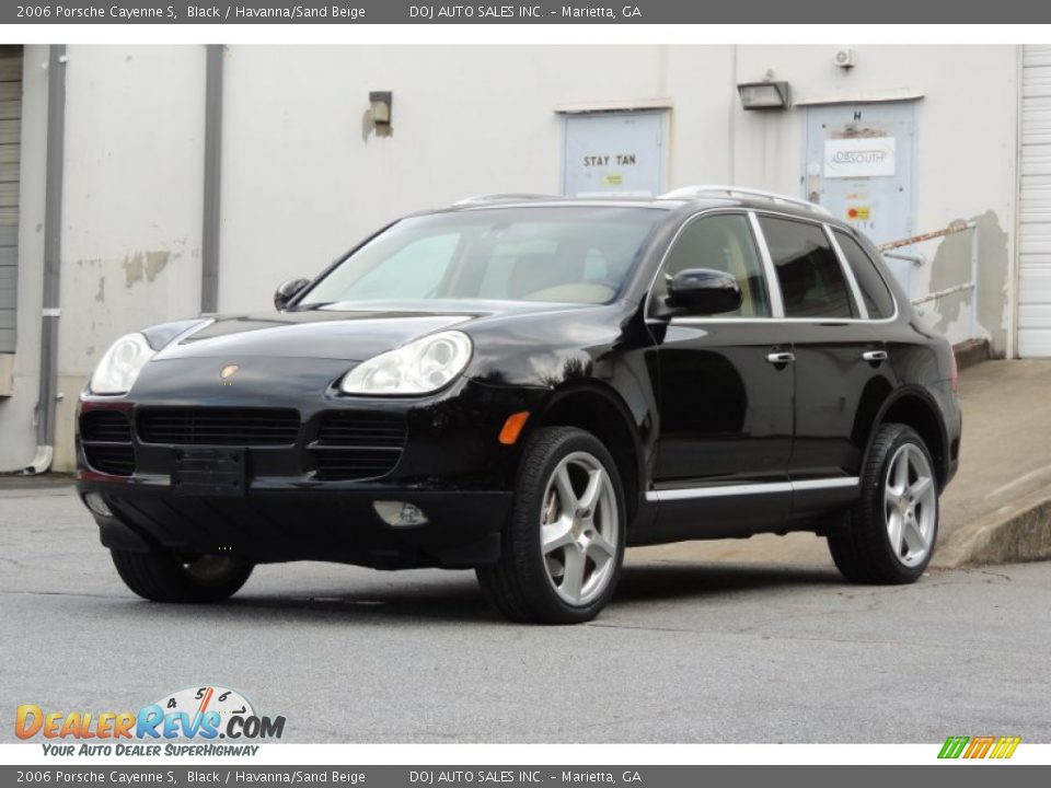 2006 Porsche Cayenne S Black / Havanna/Sand Beige Photo #3