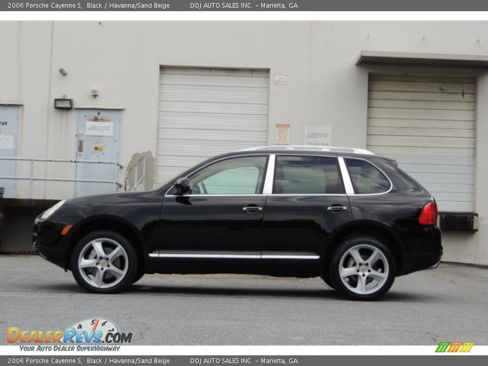 2006 Porsche Cayenne S Black / Havanna/Sand Beige Photo #4