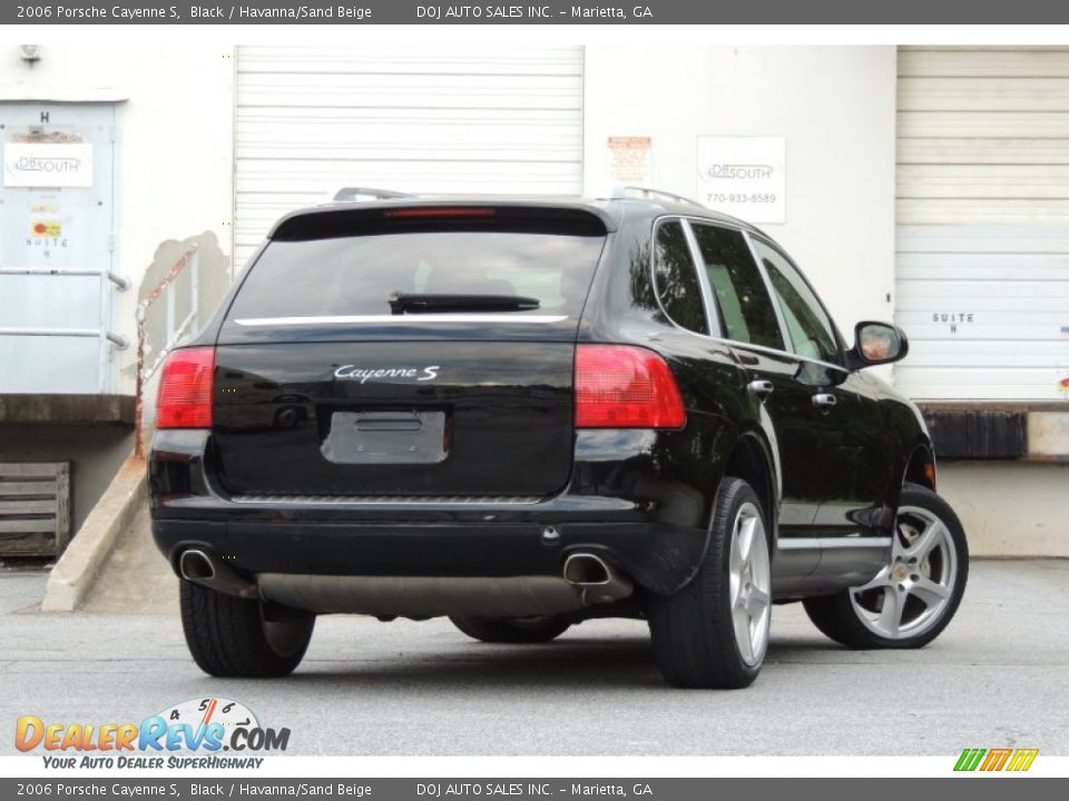 2006 Porsche Cayenne S Black / Havanna/Sand Beige Photo #6