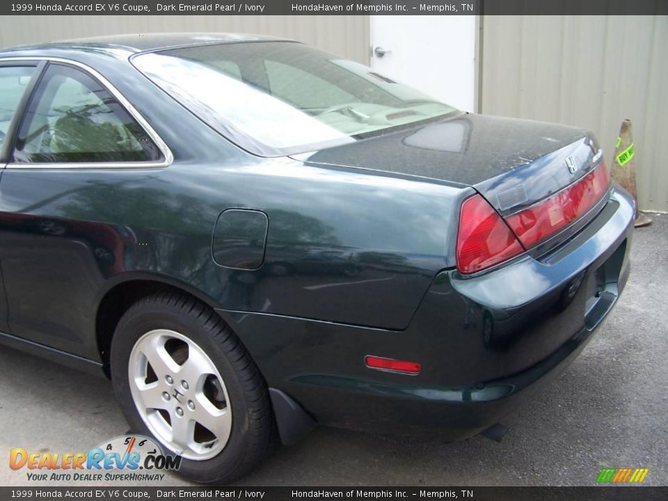 1999 Honda Accord EX V6 Coupe Dark Emerald Pearl / Ivory Photo #2